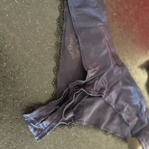 Elegant Peacoat Blue Lace Bra and Panty Set - Picture 9 of 12